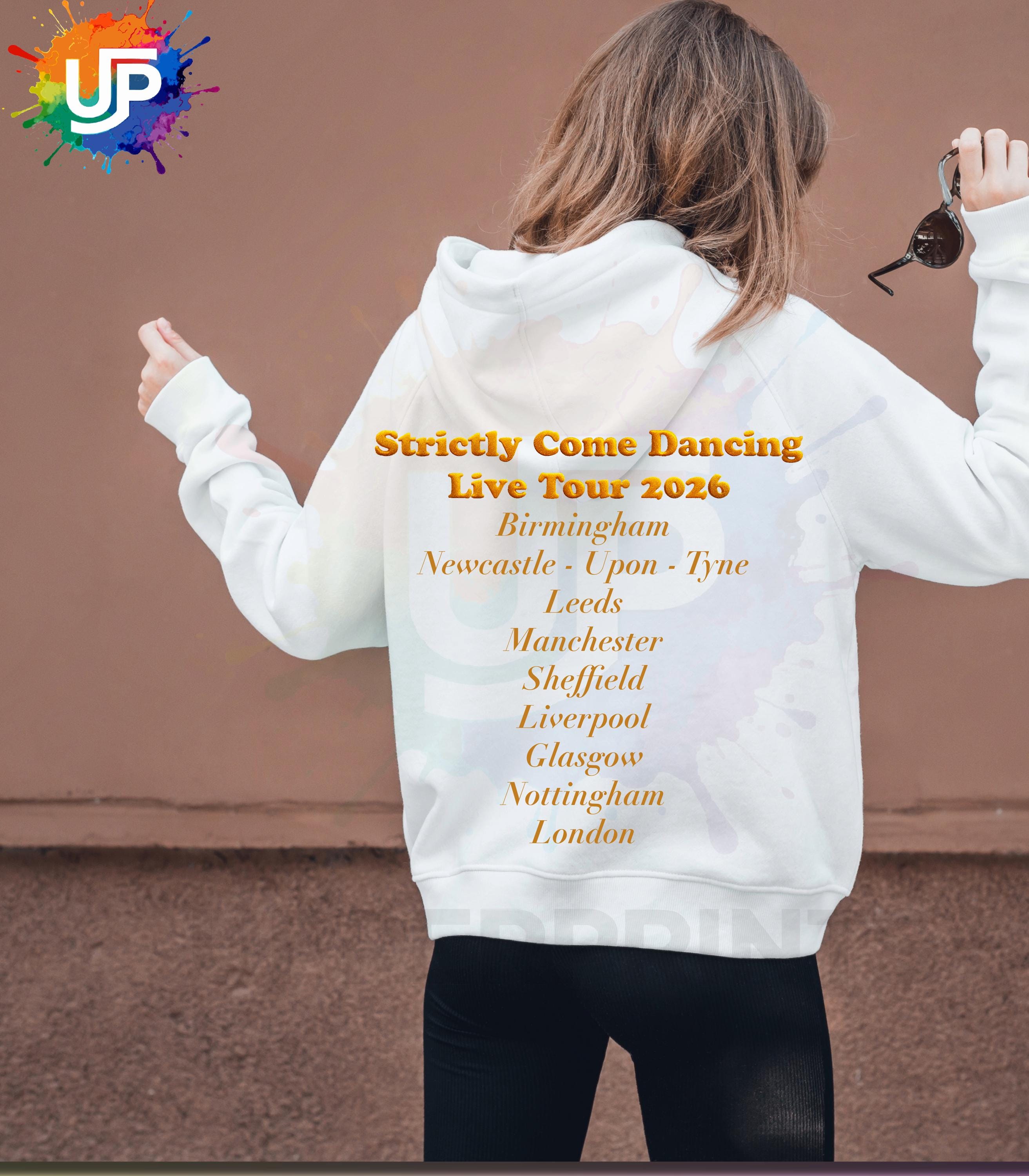 Strictly Come Dancing Live Tour 2026 Hoodie | Two Sided Tour hood | Kids Adults & Plus Sizes | Matching Family Outfit | Fan Made