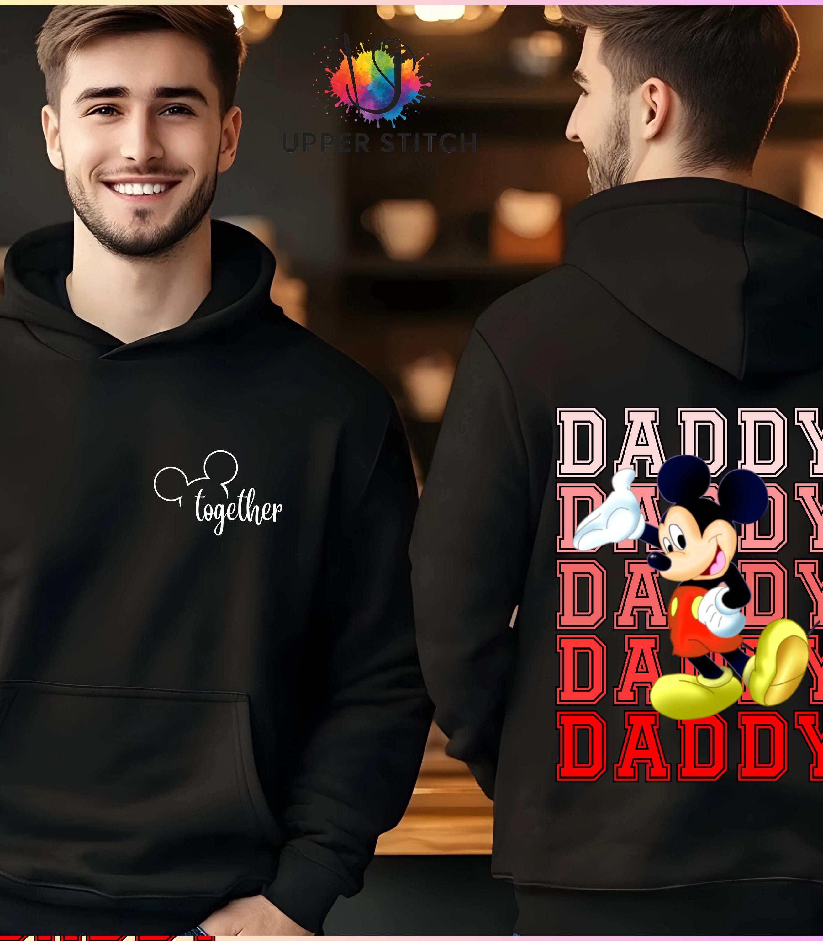 Personalised Disney Family Matching Hoodies – Mummy Daddy Mini – Mickey or Minnie - Trip Outfit