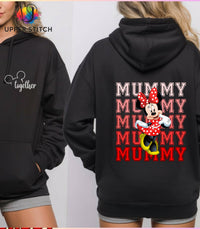 Personalised Disney Family Matching Hoodies – Mummy Daddy Mini – Mickey or Minnie - Trip Outfit