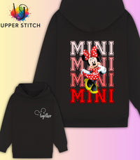Personalised Disney Family Matching Hoodies – Mummy Daddy Mini – Mickey or Minnie - Trip Outfit