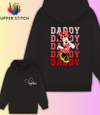 Personalised Disney Family Matching Hoodies – Mummy Daddy Mini – Mickey or Minnie - Trip Outfit