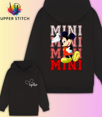 Personalised Disney Family Matching Hoodies – Mummy Daddy Mini – Mickey or Minnie - Trip Outfit