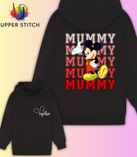 Personalised Disney Family Matching Hoodies – Mummy Daddy Mini – Mickey or Minnie - Trip Outfit