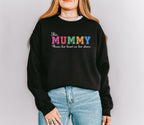 This Mummy Wears Her Heart on Her Sleeve – Personalised Mum Sweatshirt – Custom Names – Mother’s Day Gift