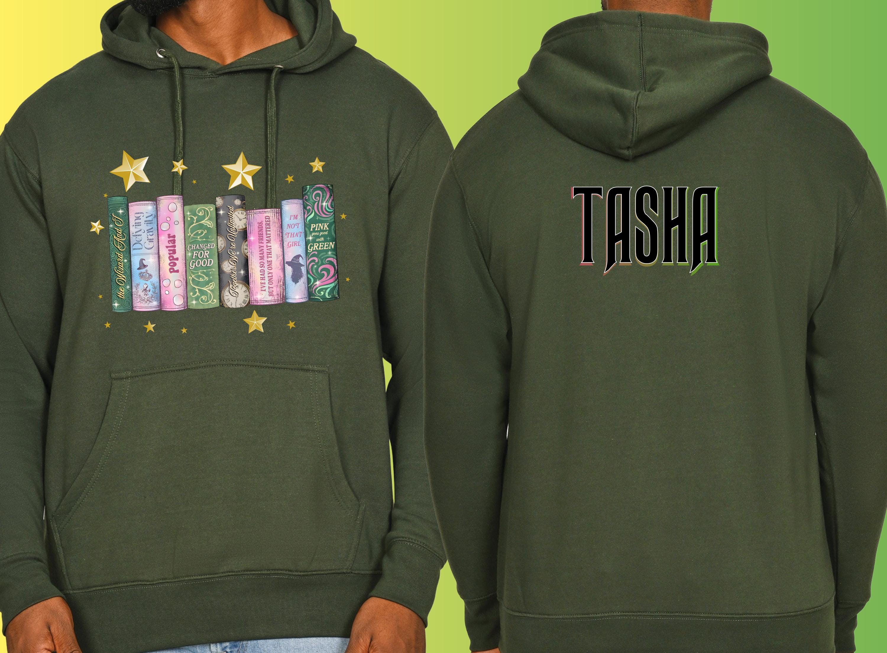 Wicked Hoodie, Personalised Book Spine, Custom Theatre Gift, Unisex & Kids, Musical Fanwear