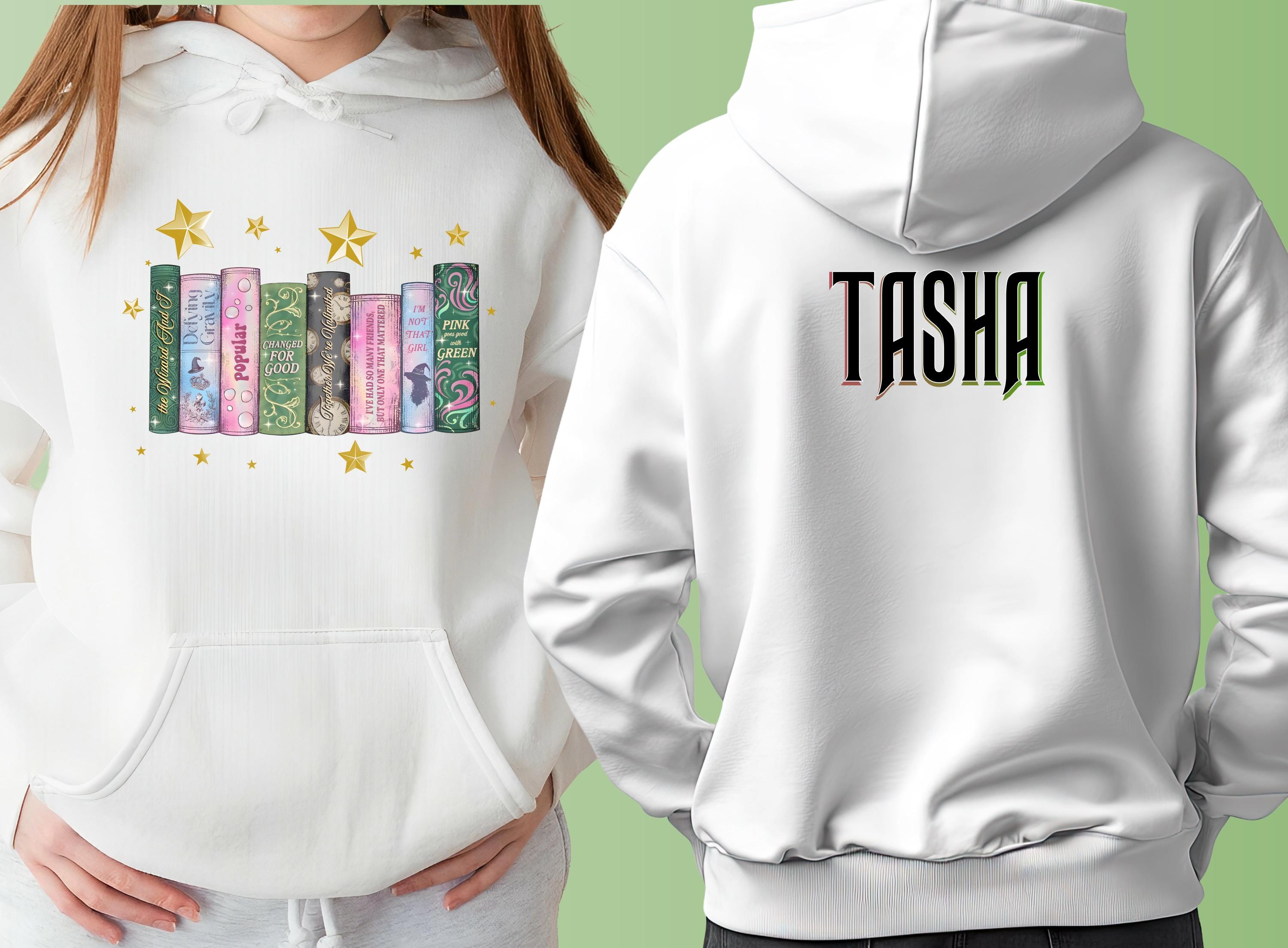 Wicked Hoodie, Personalised Book Spine, Custom Theatre Gift, Unisex & Kids, Musical Fanwear