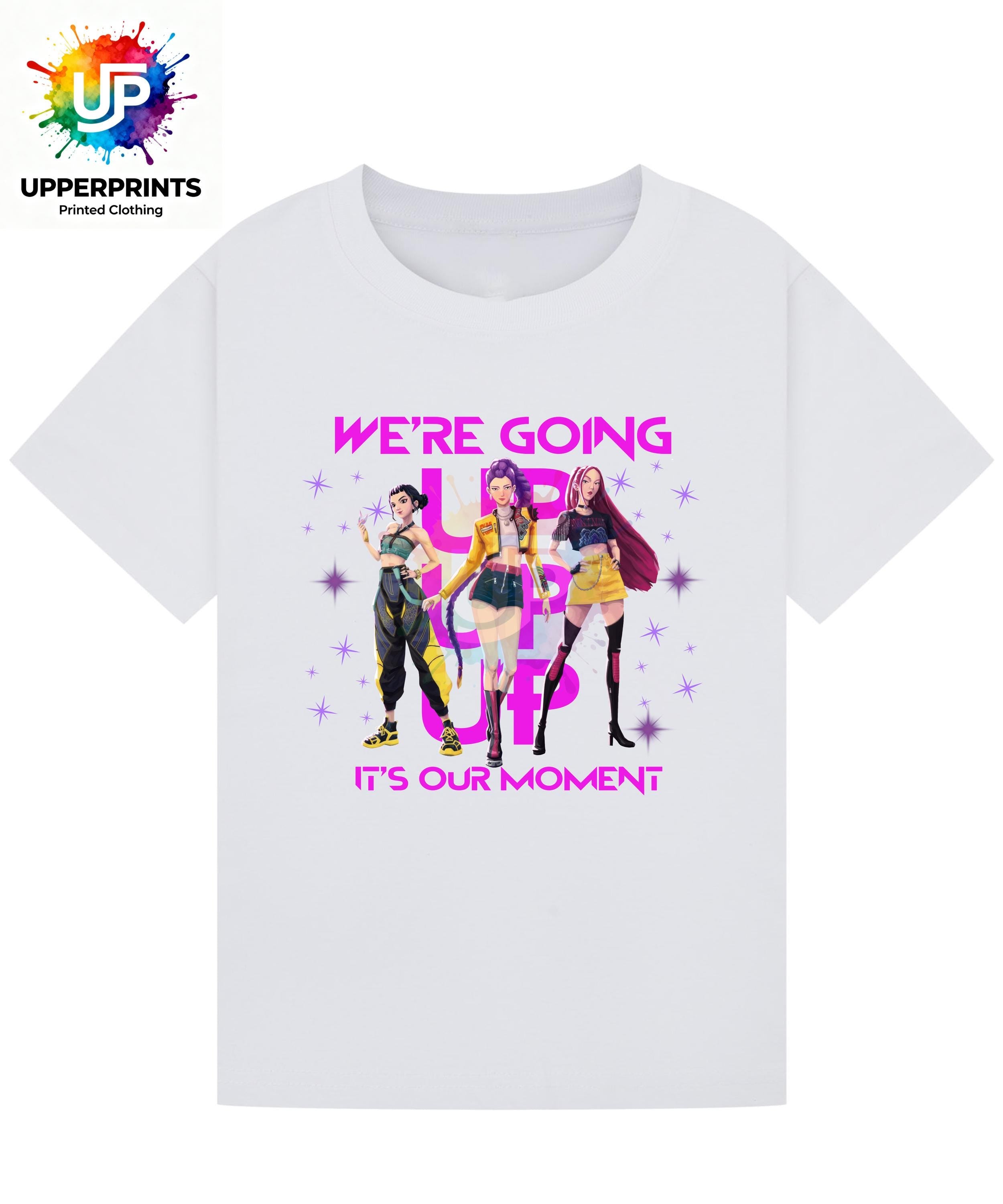 We’re Going Up T-Shirt | Golden Huntrix Inspired Tee | K-Pop Demon Hunters Fan Shirt | Kids & Adults