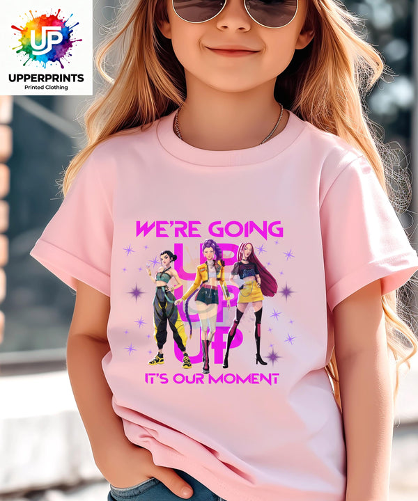 We’re Going Up T-Shirt | Golden Huntrix Inspired Tee | K-Pop Demon Hunters Fan Shirt | Kids & Adults