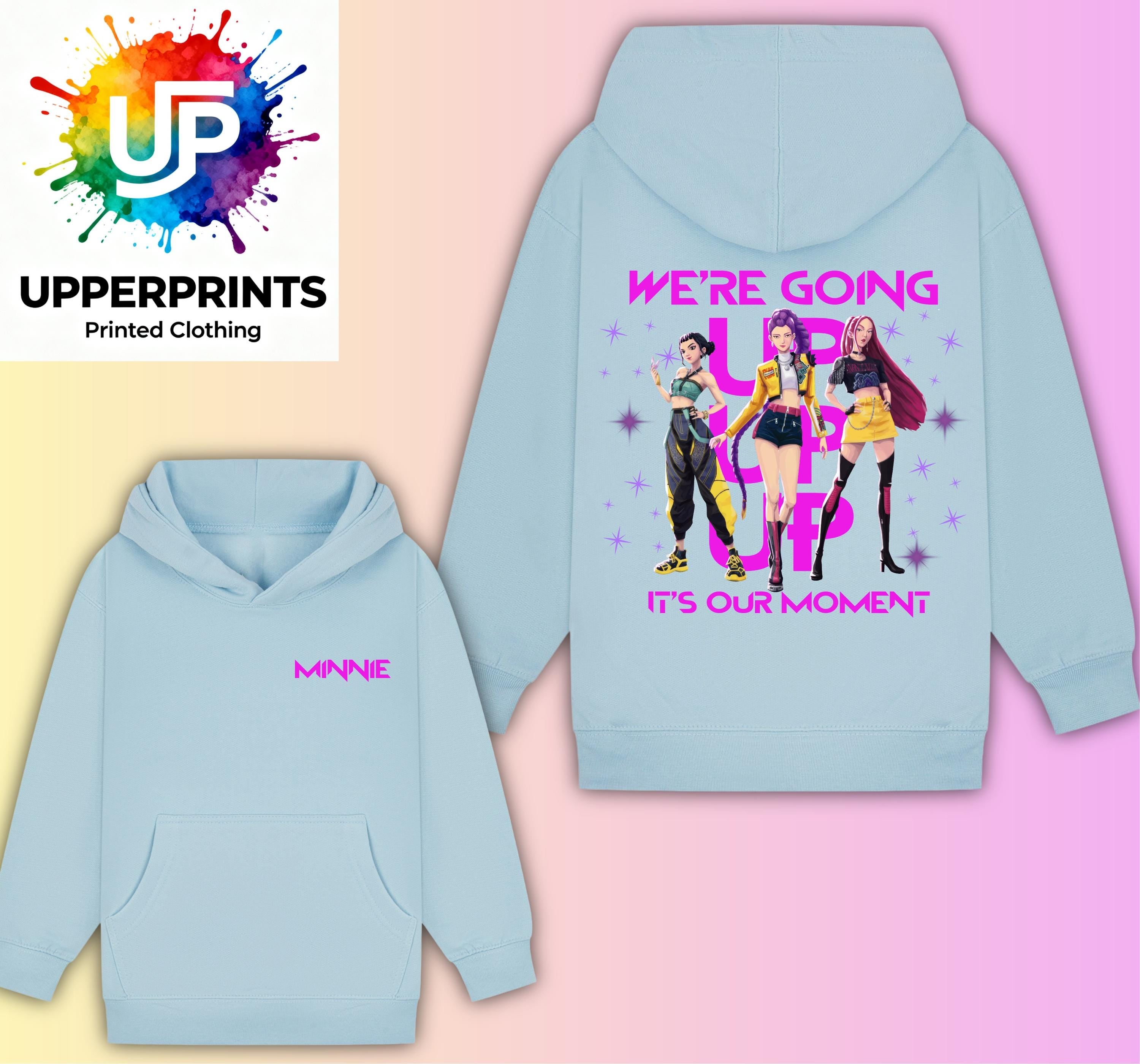 We’re Going Up personalised lyric Hoodie| Golden Huntrix Inspired | K-Pop Demon Hunters Fan Shirt