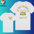 Personalised Disney Trip T-Shirts | Matching Family Disney Shirts | Custom Front & Back | Kids, Adults and Plus size | Disney Holiday Tee