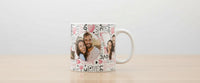 Personalised Valentine Photo Mug – Custom LOVE Mug with 4 Photos – Romantic Gift for Him or Her