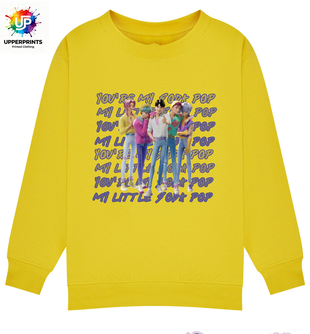 Saja Boys “Soda Pop” Lyric Jumper | K-Pop Demon Hunters Fan Made Sweatshirt | Kids & Adults