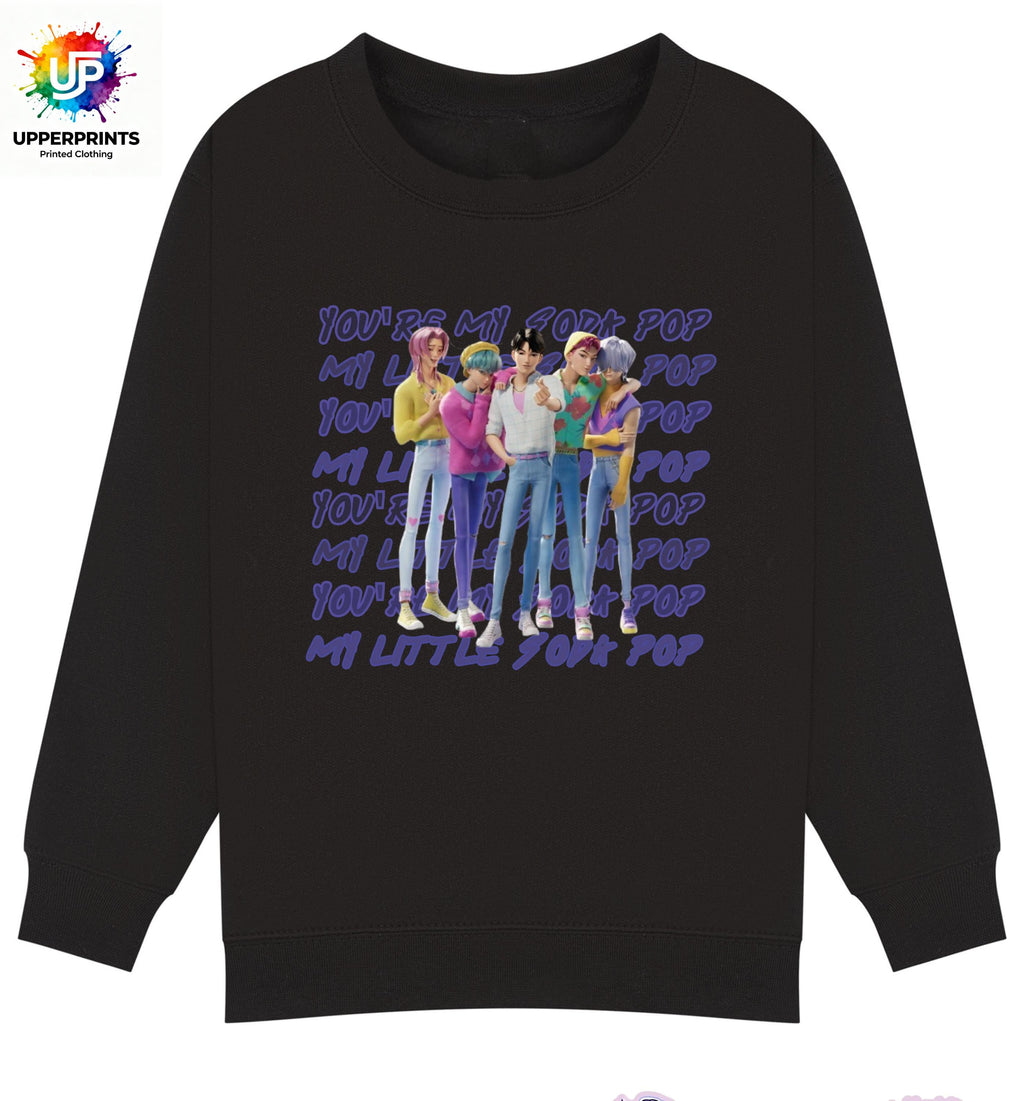 Saja Boys “Soda Pop” Lyric Jumper | K-Pop Demon Hunters Fan Made Sweatshirt | Kids & Adults