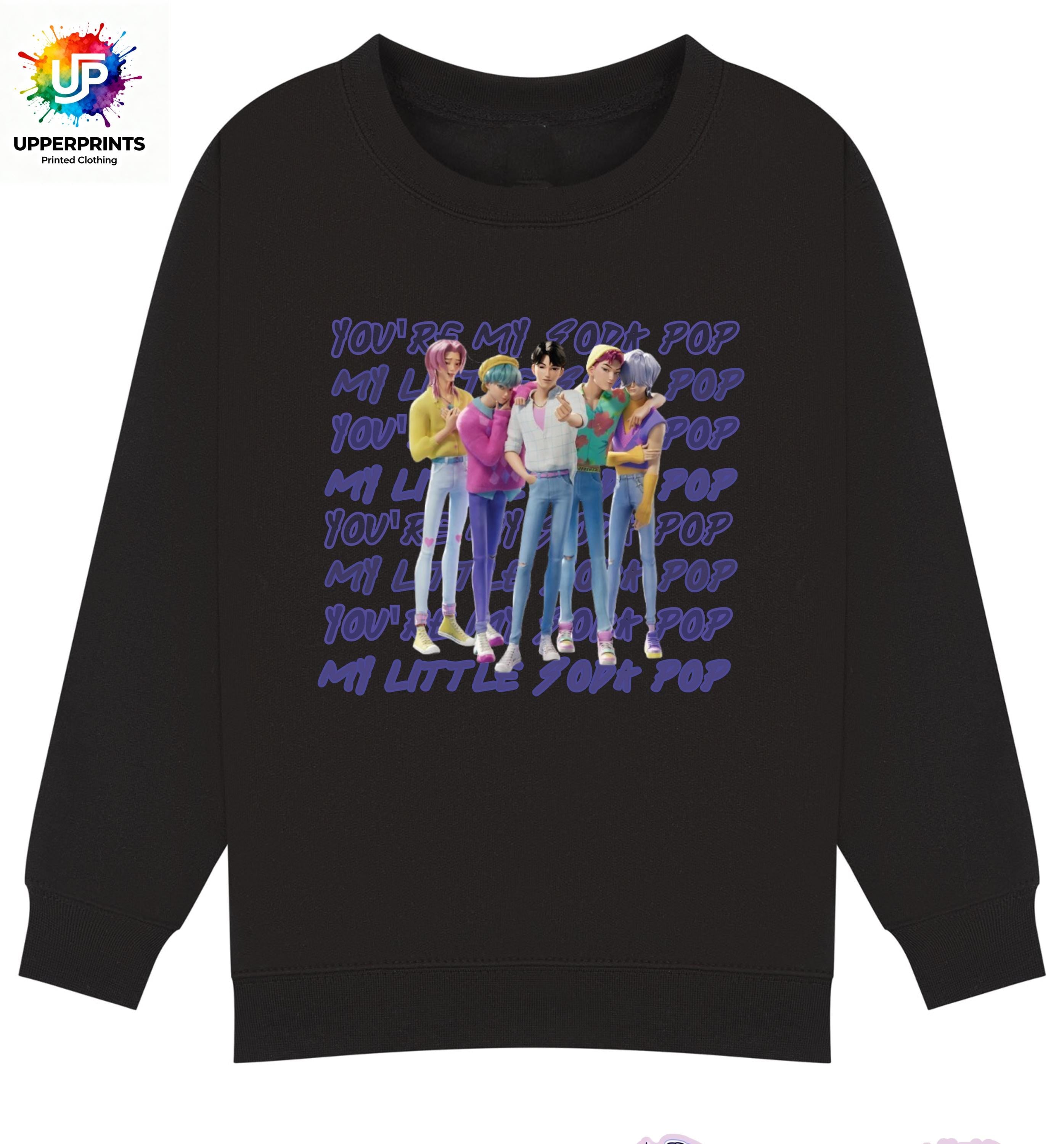Saja Boys “Soda Pop” Lyric Jumper | K-Pop Demon Hunters Fan Made Sweatshirt | Kids & Adults