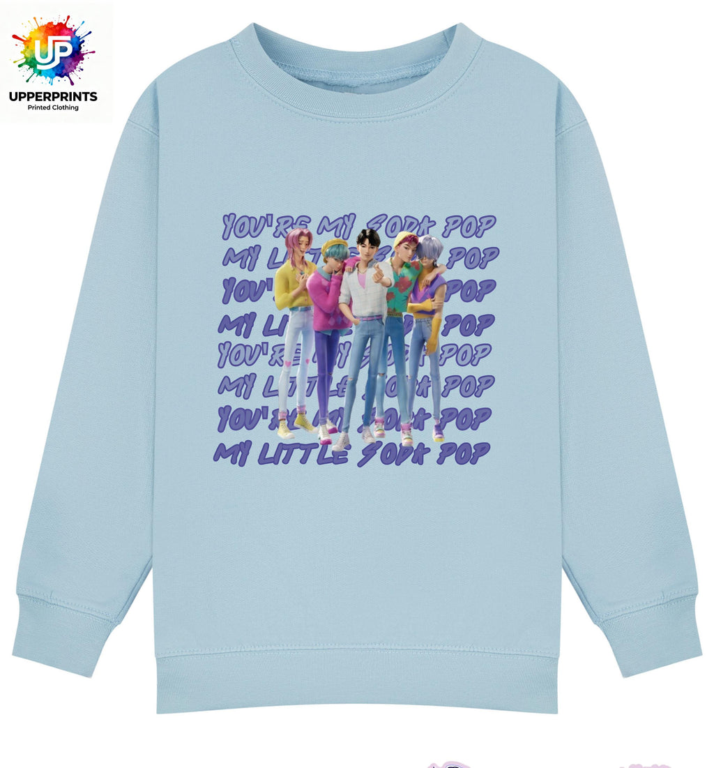 Saja Boys “Soda Pop” Lyric Jumper | K-Pop Demon Hunters Fan Made Sweatshirt | Kids & Adults