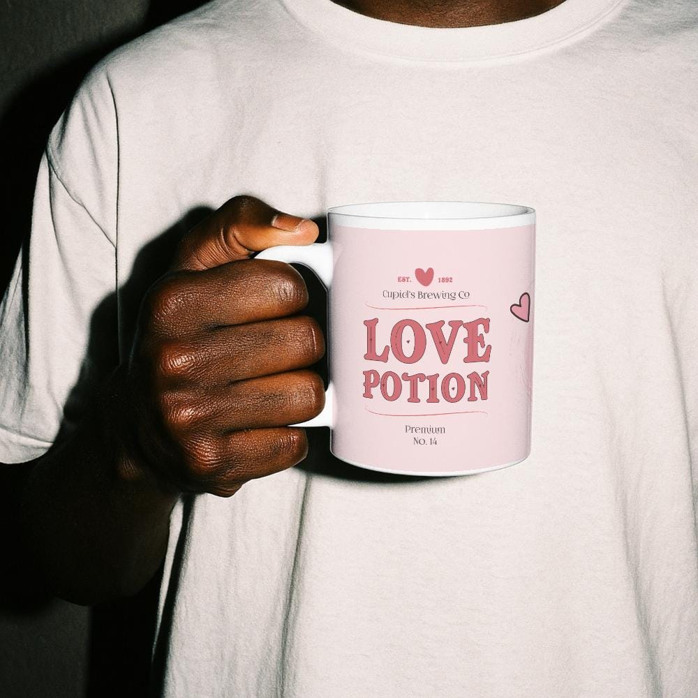 Love Potion Valentine Mug | Valentine’s Day Coffee cup | Romantic Gift for Her Him