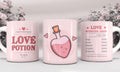Love Potion Valentine Mug | Valentine’s Day Coffee cup | Romantic Gift for Her Him