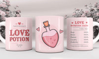 Love Potion Valentine Mug | Valentine’s Day Coffee cup | Romantic Gift for Her Him