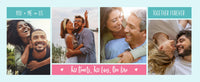 Personalised Valentine Photo Mug – Custom picture Mug with up to 8 Photos – Romantic Gift for Him or Her