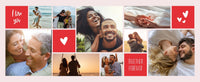 Personalised Valentine Photo Mug – Custom picture Mug with up to 8 Photos – Romantic Gift for Him or Her