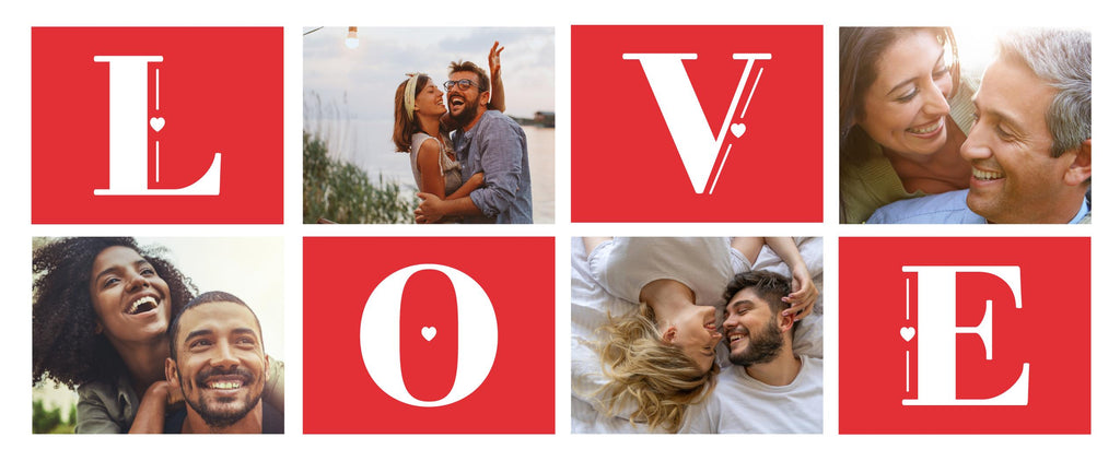 Personalised Valentine Photo Mug – Custom picture Mug with up to 8 Photos – Romantic Gift for Him or Her