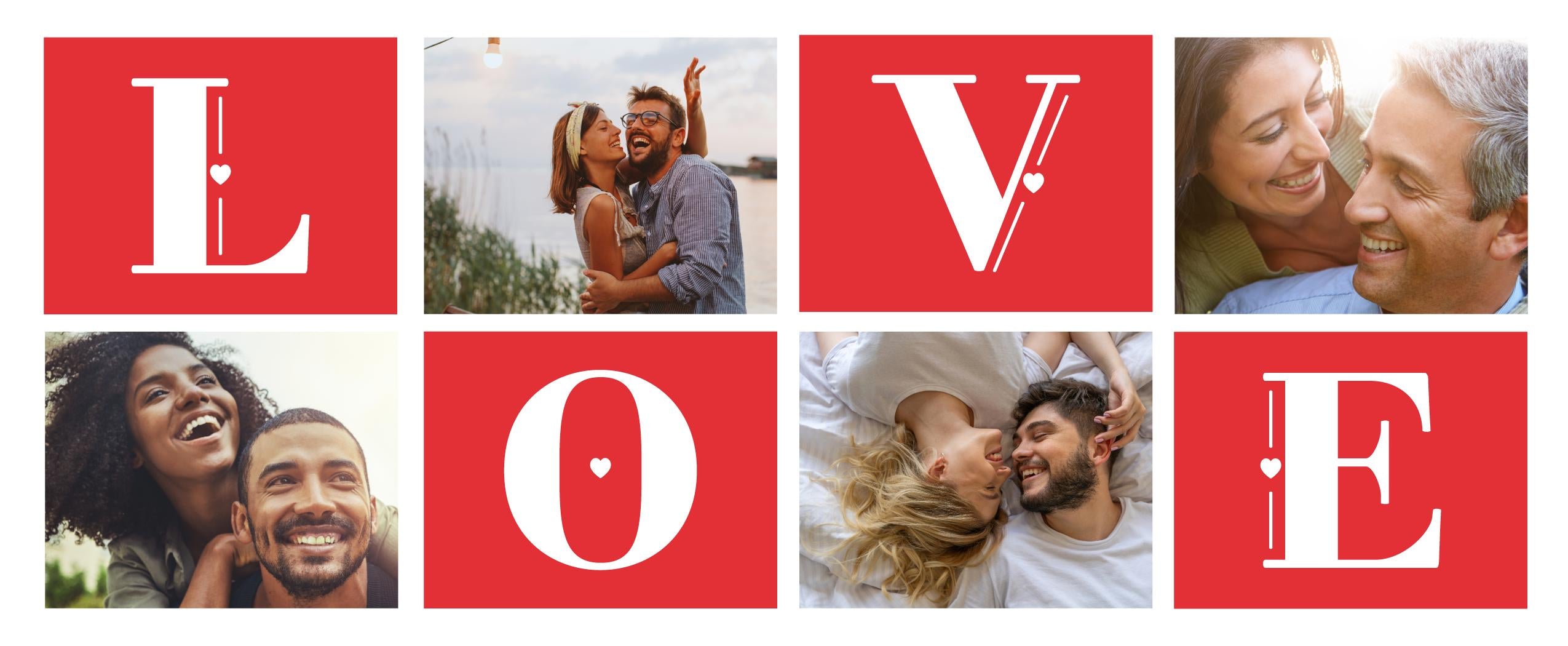 Personalised Valentine Photo Mug – Custom picture Mug with up to 8 Photos – Romantic Gift for Him or Her