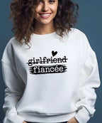 Girlfriend to Fiancée Sweatshirt | Engagement Gift for Her | Proposal Sweater | Bride To Be Jumper | Plus sizes