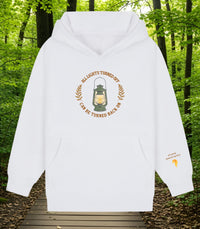 Noah Kahan Inspired hoodie | 'All Lights Turned Off Can Be Turned Back On' Lantern Hood | Sleeve detail