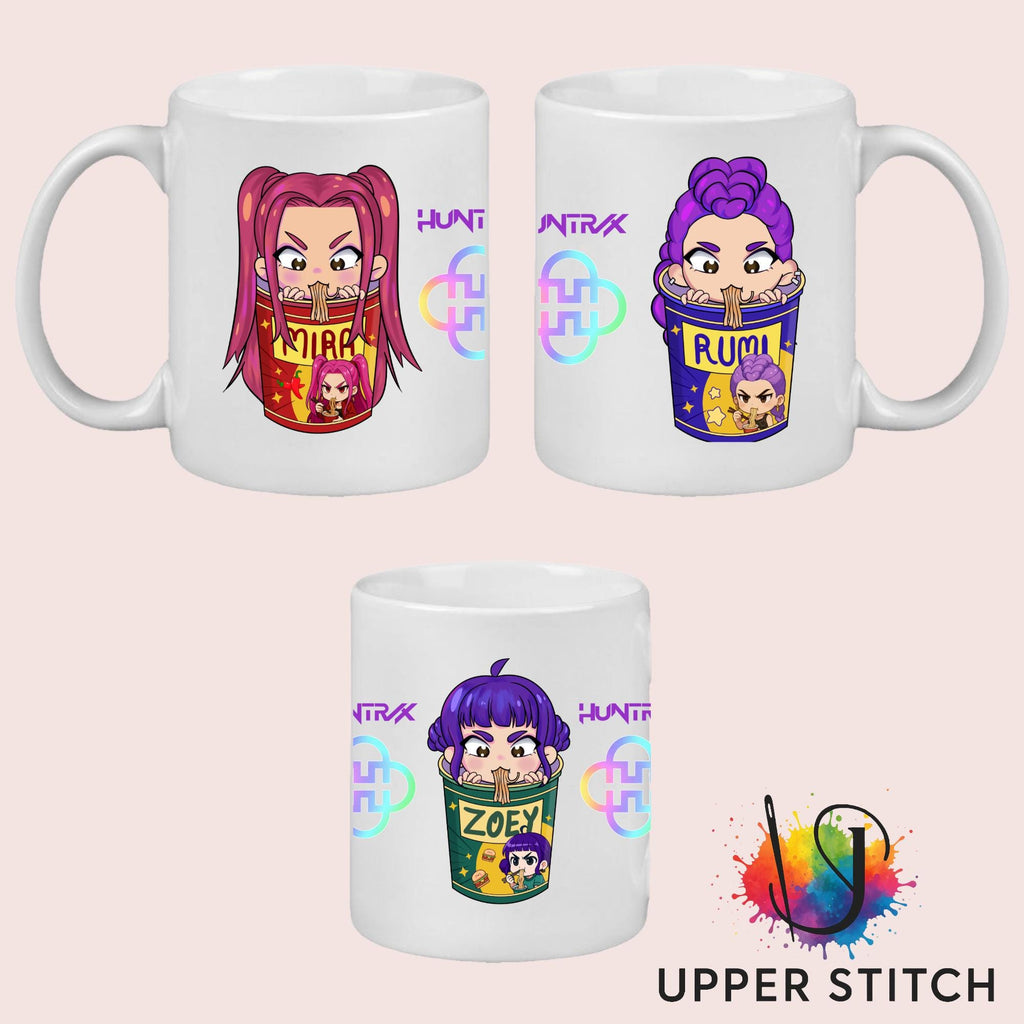 K-Pop Demon Hunters Mug Huntrix Inspired | Rumi Mira Zoey | K-Pop Anime Coffee Cup | Kids Gift