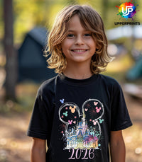 2026 Disney Trip Personalised T-Shirt | Mickey or Minnie Design | Matching Family & Group Shirts
