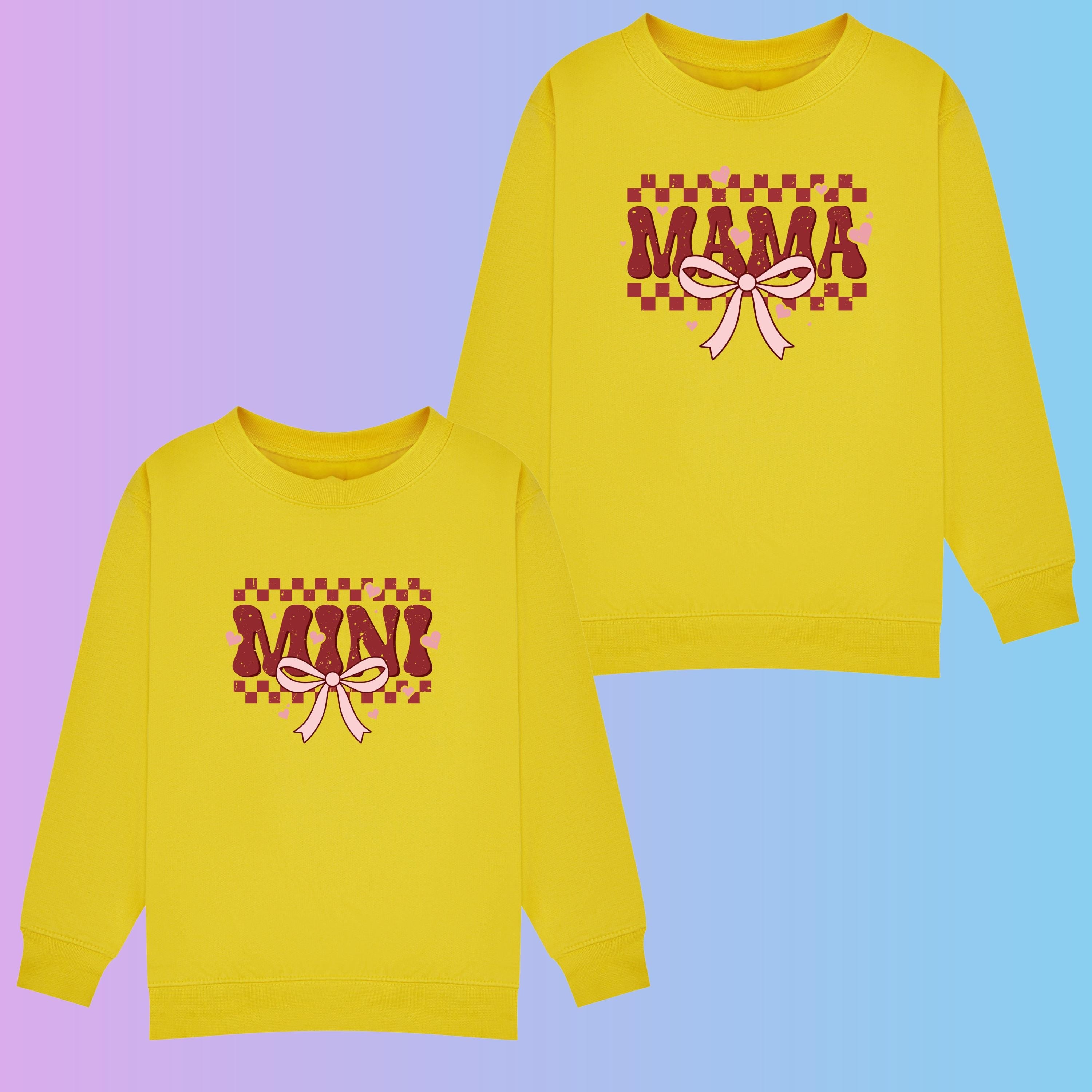 Mama & Mini Matching Sweatshirts | Matching Mum and Child Outfit | Family Jumpers