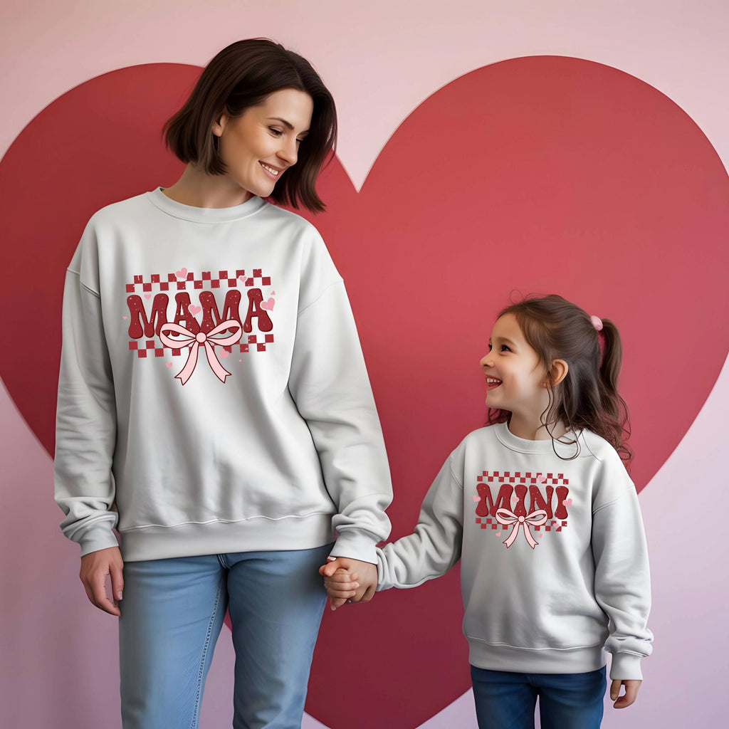 Mama & Mini Matching Sweatshirts | Matching Mum and Child Outfit | Family Jumpers