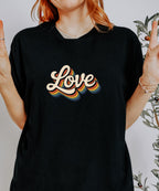 Retro Love T Shirt, Valentine’s Day Gift, Graphic Tee, Vintage Style Shirt, Birthday Gift, Unisex Love Shirt, Self Love Tee