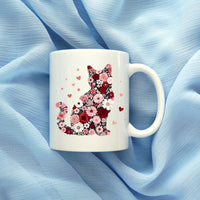 Floral Cat Mug, 'Floral Feral Fabulous' , Cat Lover Coffee Cup, Gift for Cat Mum