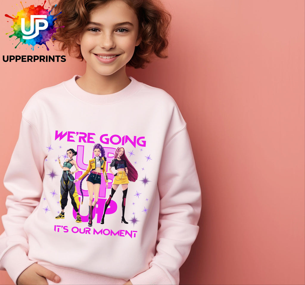 We’re Going Up Jumper| Golden Huntrix Inspired Sweater | K-Pop Demon Hunters Fan Sweatshirt | Kids & Adults