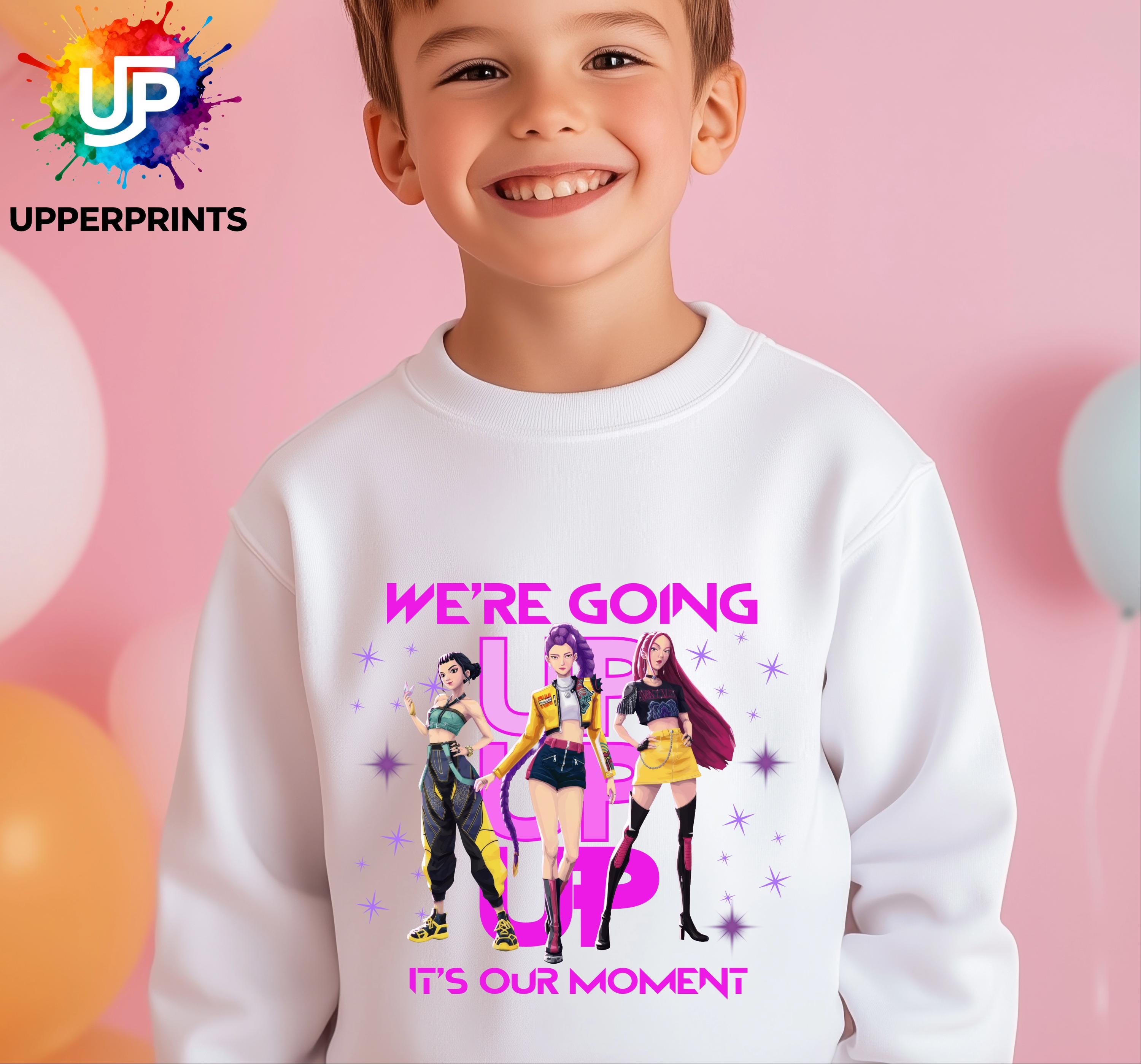 We’re Going Up Jumper| Golden Huntrix Inspired Sweater | K-Pop Demon Hunters Fan Sweatshirt | Kids & Adults
