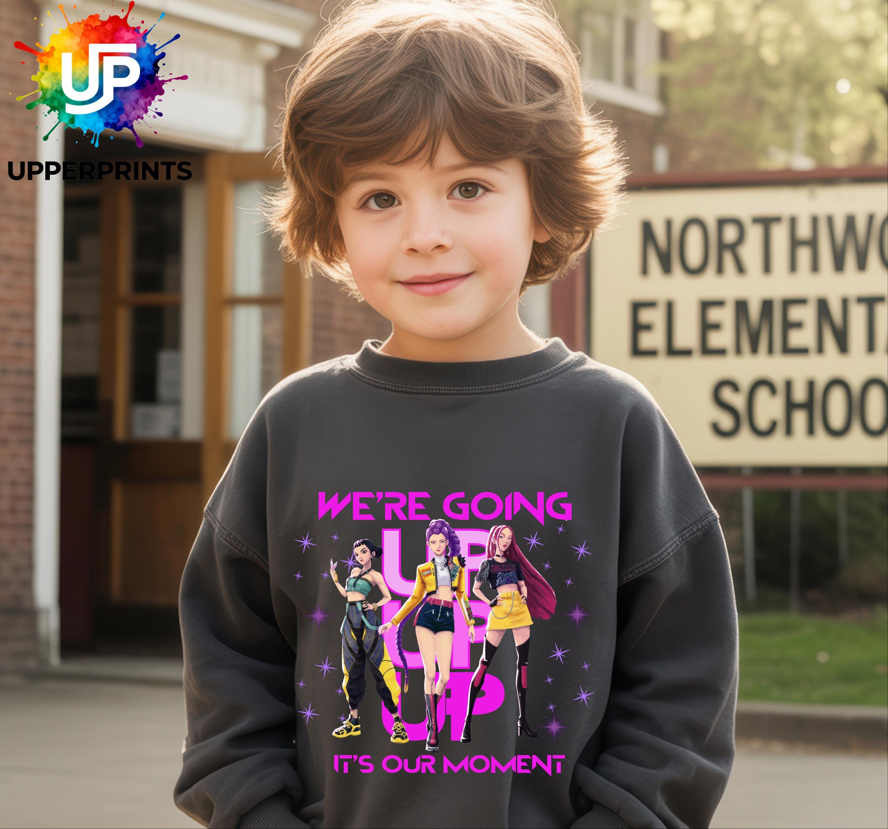 We’re Going Up Jumper| Golden Huntrix Inspired Sweater | K-Pop Demon Hunters Fan Sweatshirt | Kids & Adults