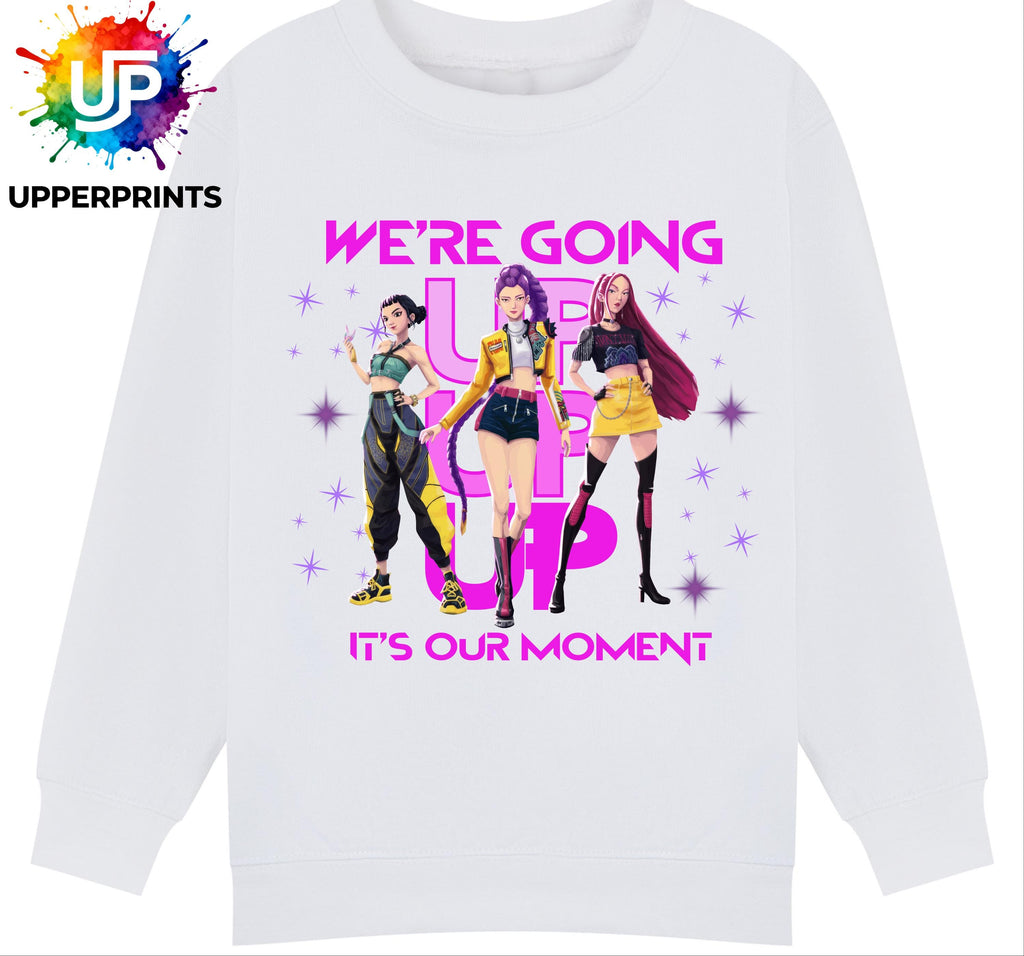 We’re Going Up Jumper| Golden Huntrix Inspired Sweater | K-Pop Demon Hunters Fan Sweatshirt | Kids & Adults