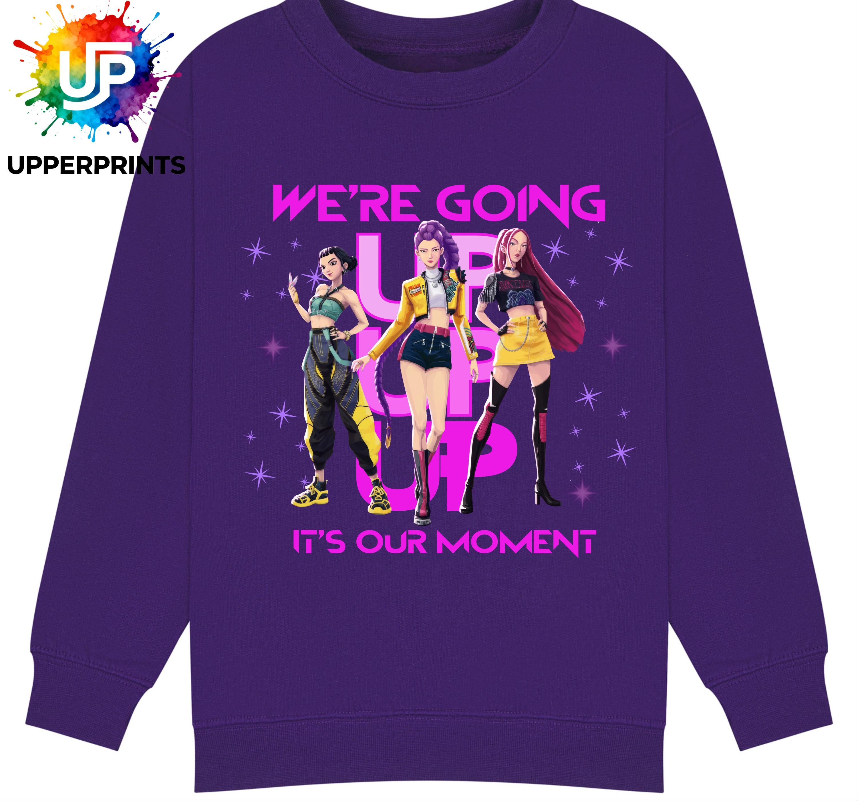 We’re Going Up Jumper| Golden Huntrix Inspired Sweater | K-Pop Demon Hunters Fan Sweatshirt | Kids & Adults