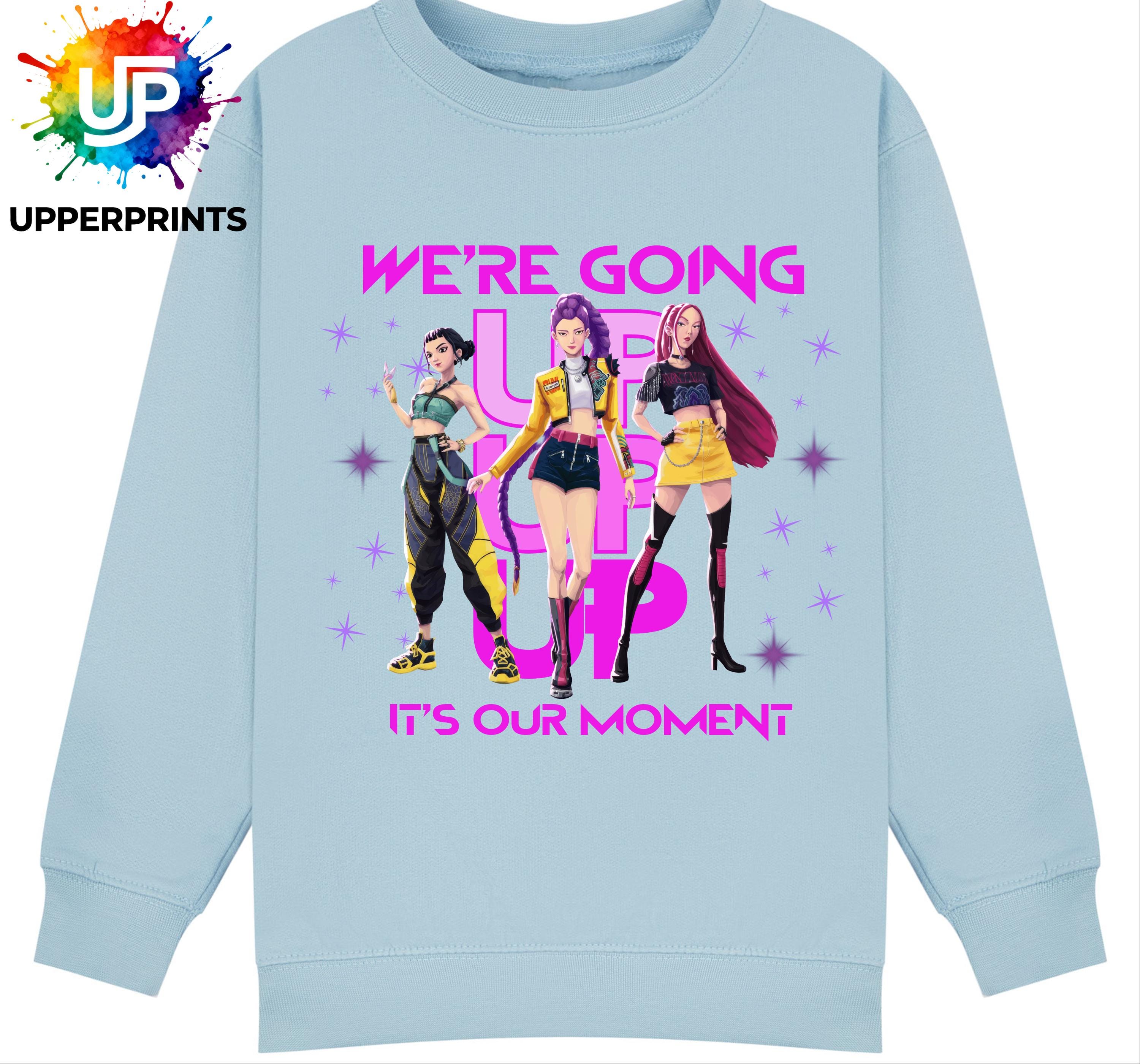 We’re Going Up Jumper| Golden Huntrix Inspired Sweater | K-Pop Demon Hunters Fan Sweatshirt | Kids & Adults