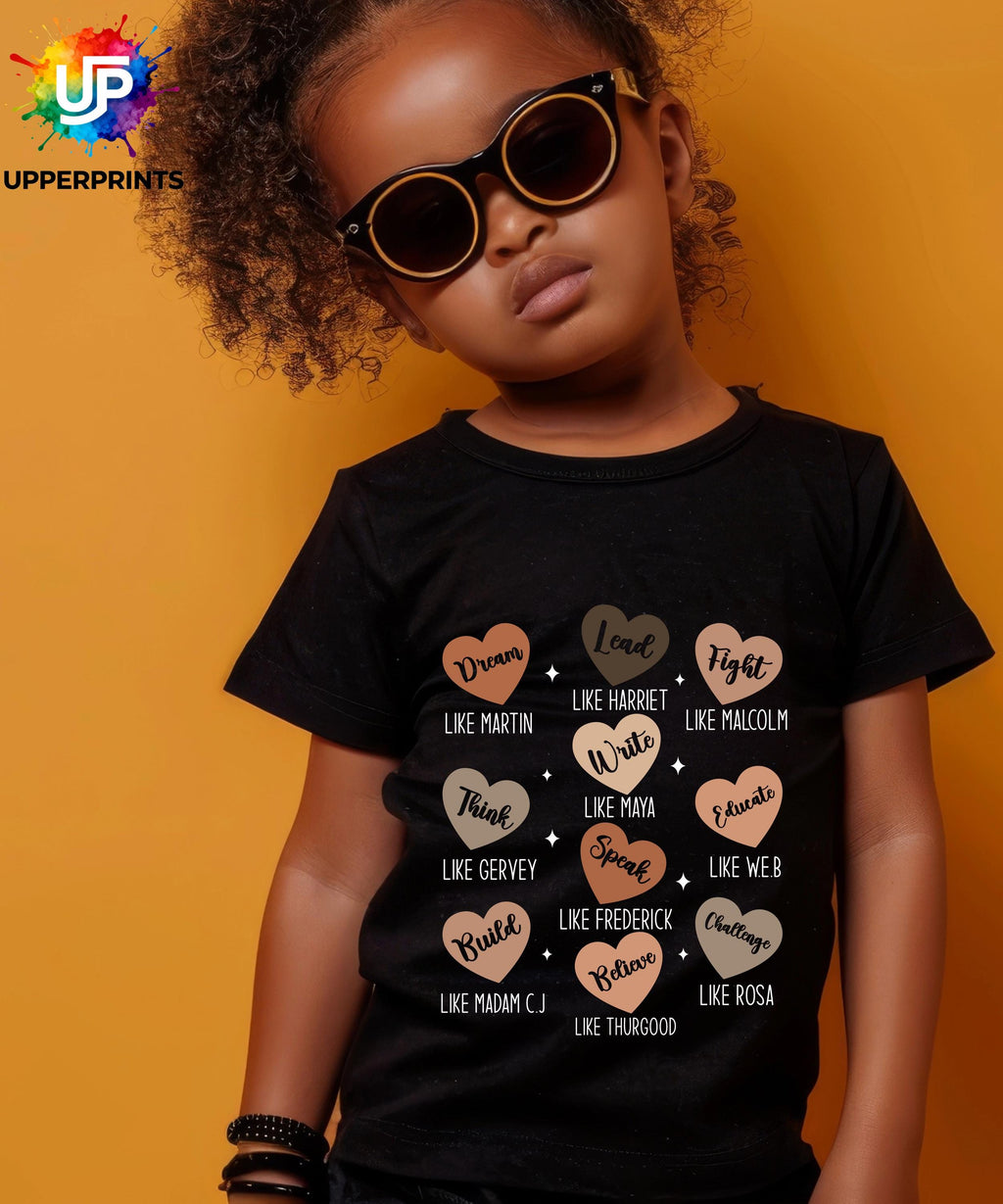 Black History Icons T-Shirt – Motivational Words | Positive Message Shirt