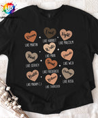 Black History Icons T-Shirt – Motivational Words | Positive Message Shirt