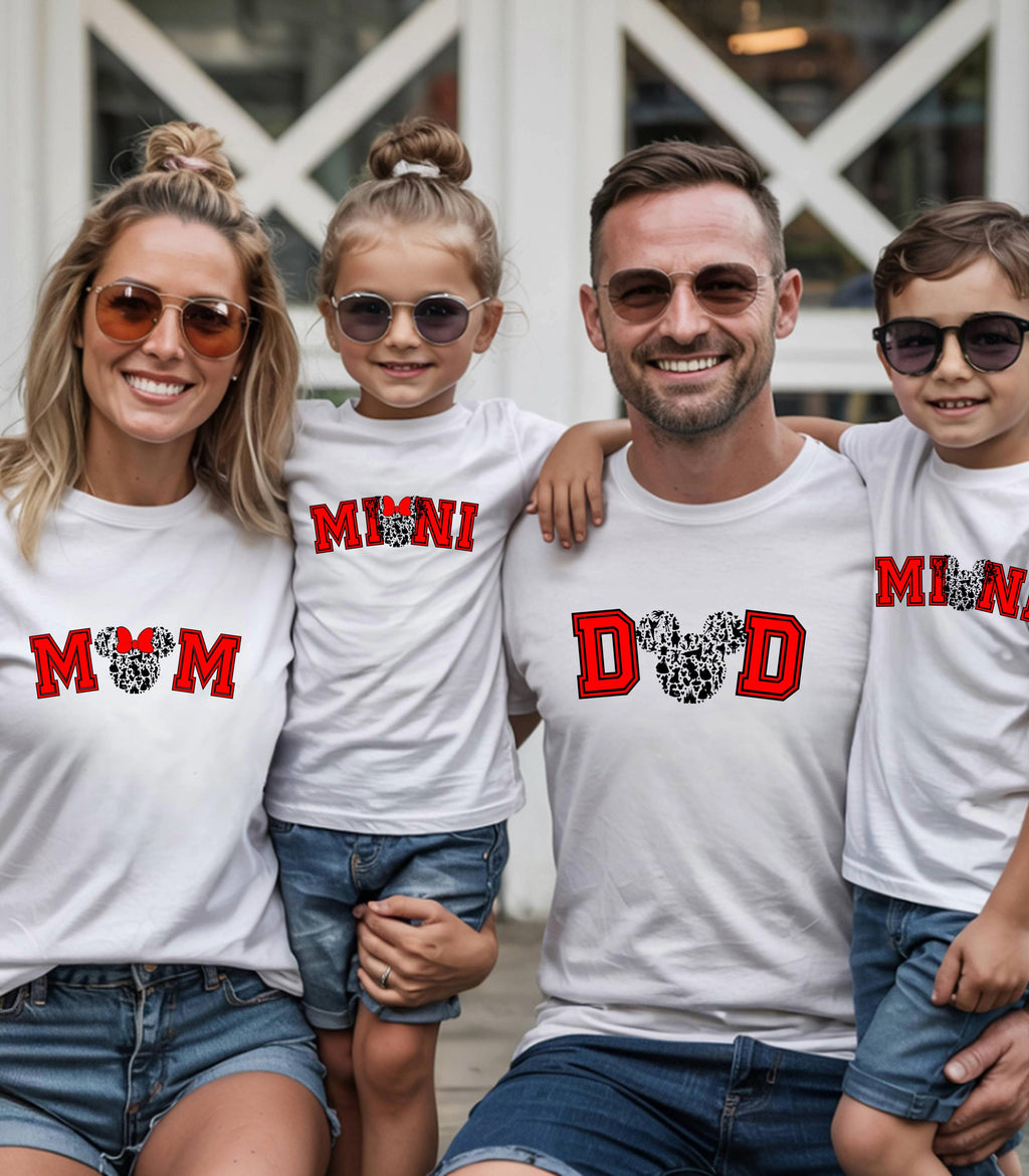 Family Matching Disney-Inspired T-Shirts | Mom Dad Mini | Disney Trip Outfits | Mummy or Daddy & Me Shirts