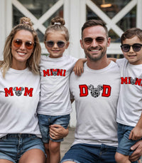 Family Matching Disney-Inspired T-Shirts | Mom Dad Mini | Disney Trip Outfits | Mummy or Daddy & Me Shirts