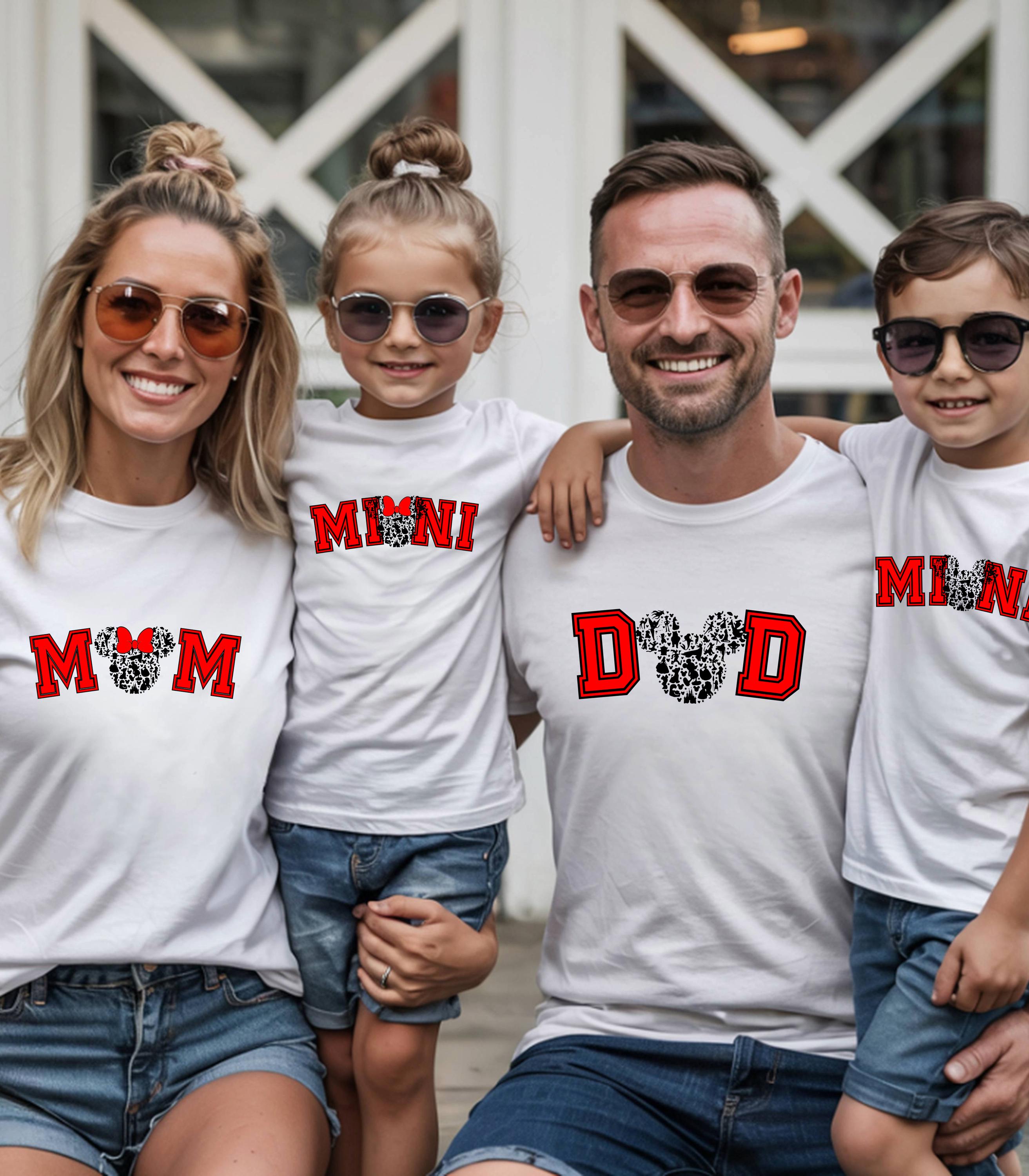 Family Matching Disney-Inspired T-Shirts | Mom Dad Mini | Disney Trip Outfits | Mummy or Daddy & Me Shirts