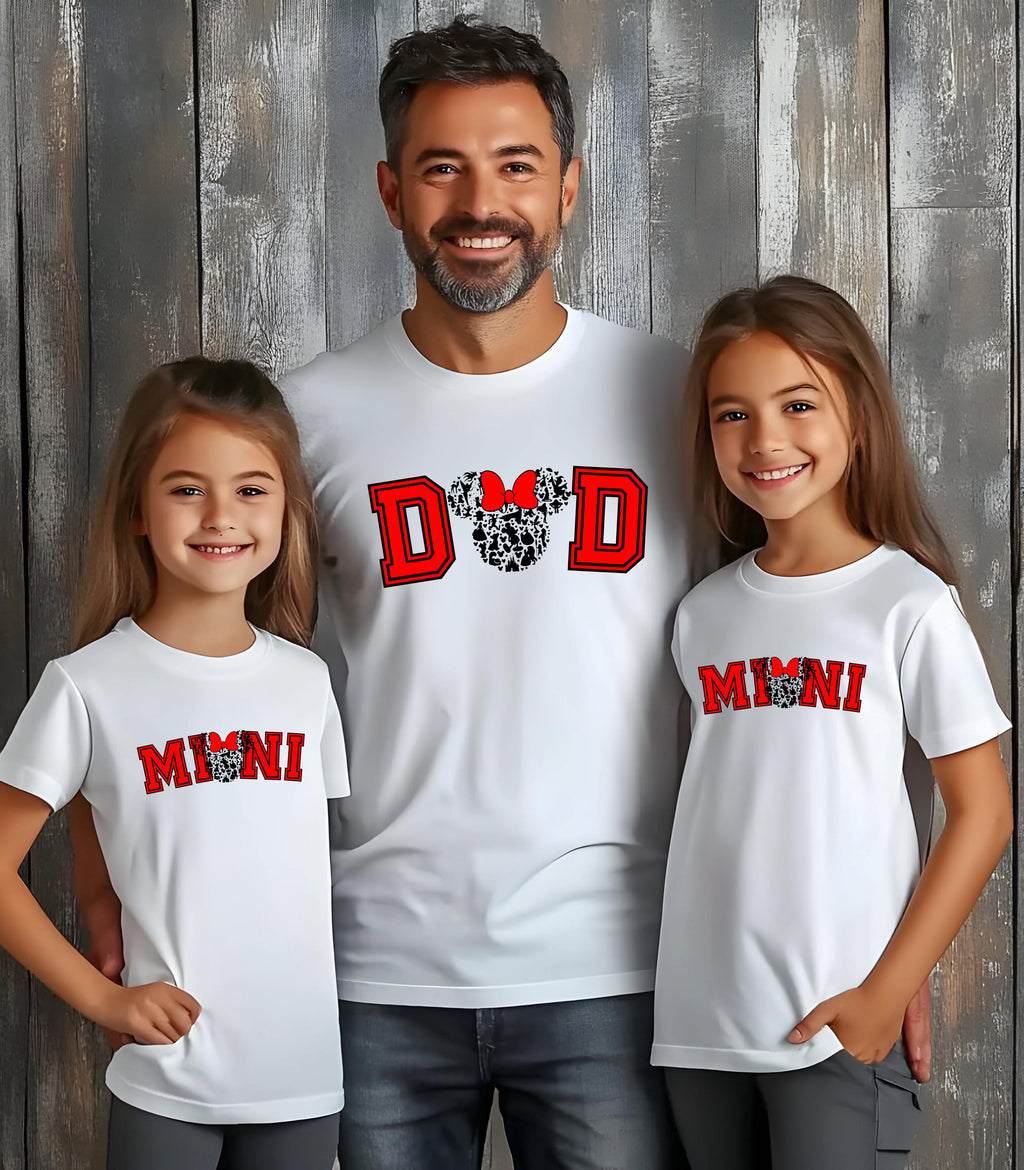 Family Matching Disney-Inspired T-Shirts | Mom Dad Mini | Disney Trip Outfits | Mummy or Daddy & Me Shirts