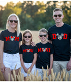 Family Matching Disney-Inspired T-Shirts | Mom Dad Mini | Disney Trip Outfits | Mummy or Daddy & Me Shirts