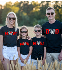Family Matching Disney-Inspired T-Shirts | Mom Dad Mini | Disney Trip Outfits | Mummy or Daddy & Me Shirts