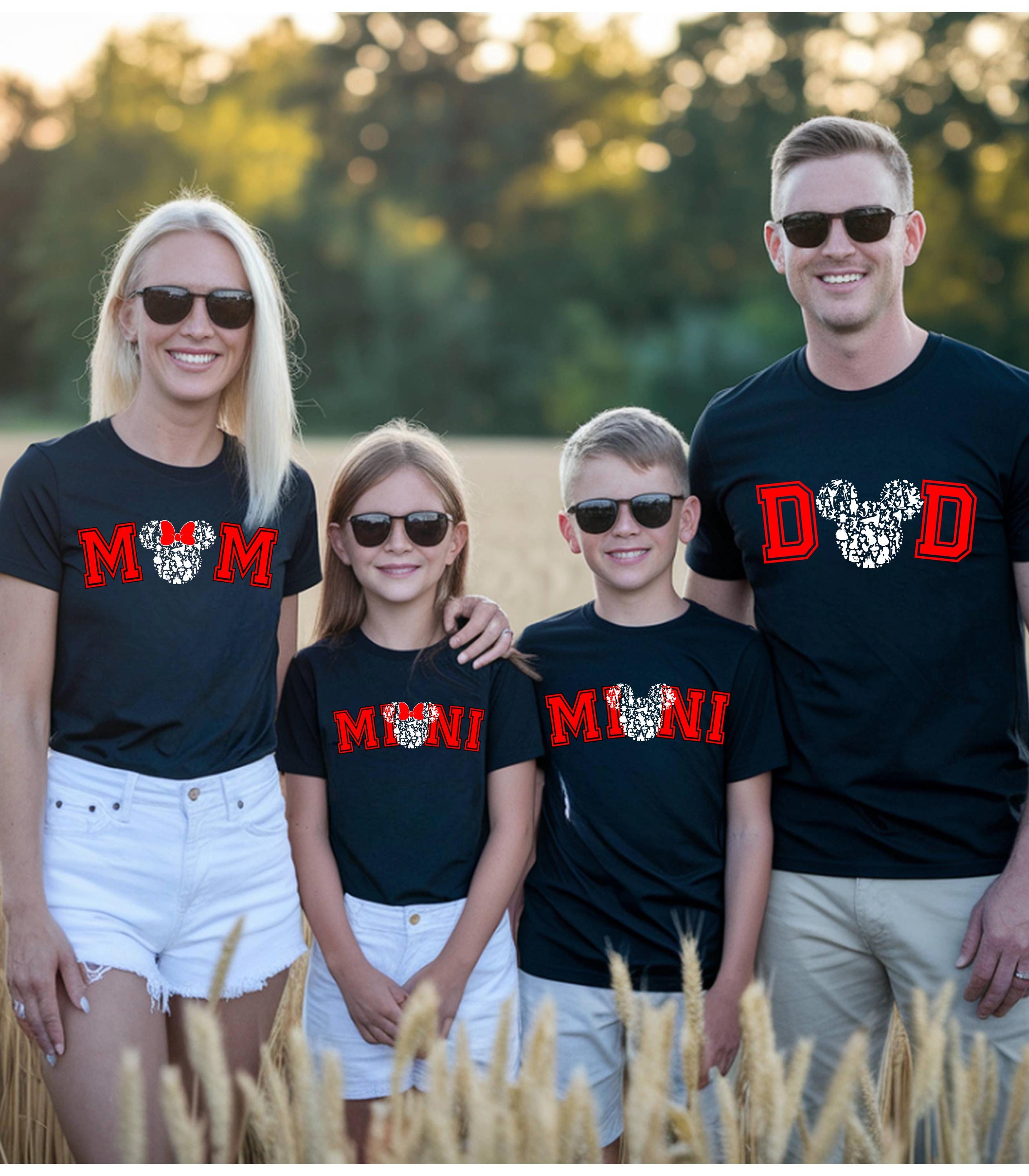 Family Matching Disney-Inspired T-Shirts | Mom Dad Mini | Disney Trip Outfits | Mummy or Daddy & Me Shirts