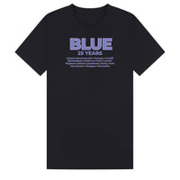 Blue 25th Anniversary Tour T-Shirt | 90s Boy Band Nostalgia